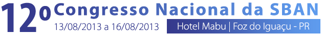 12º Congresso Nacional da SBAN